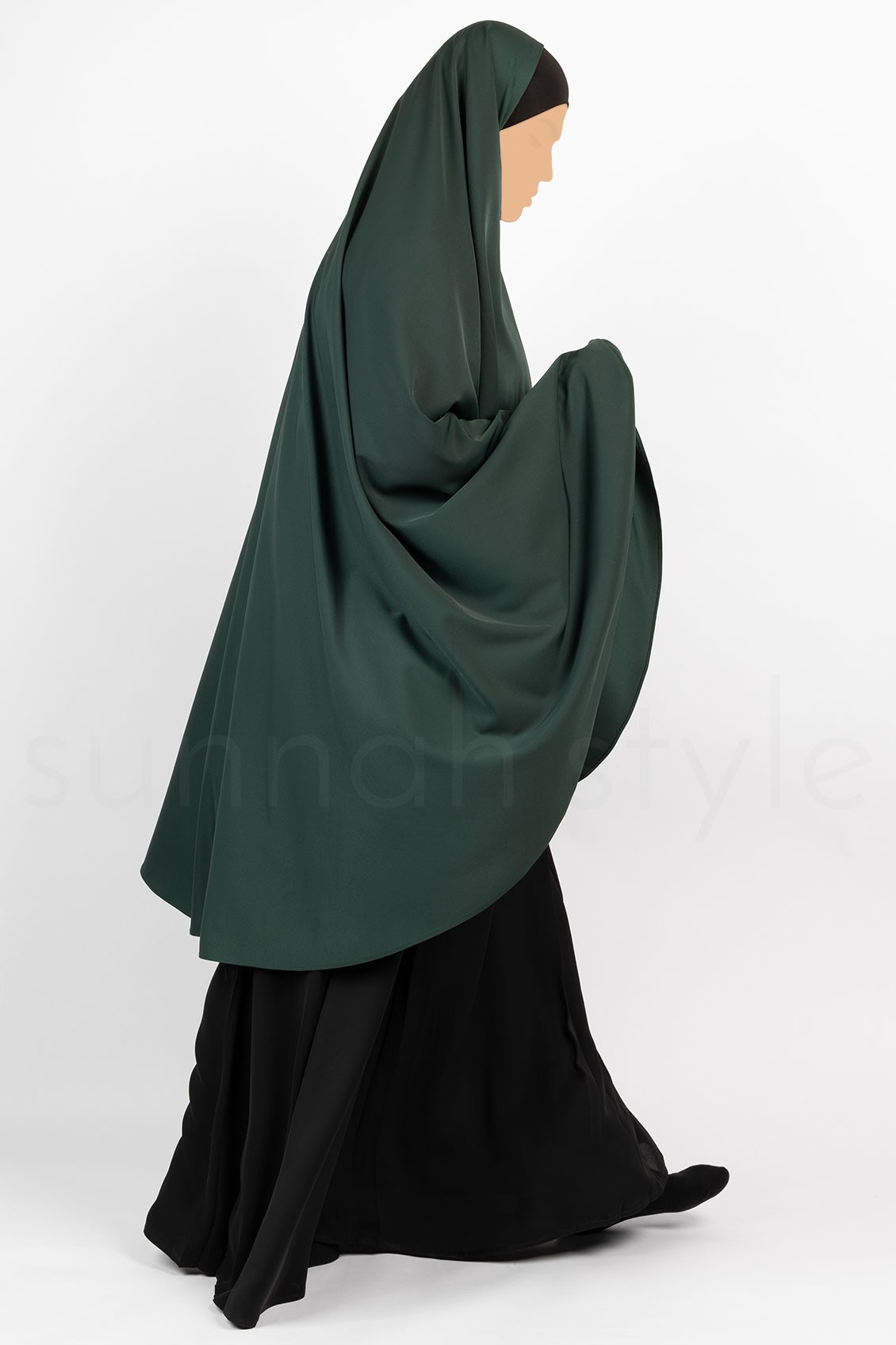 Sunnah Style Essentials Khimar Knee Length Pine Green